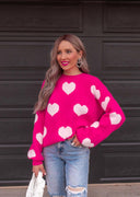 Oh My Heart Cuddly Soft Sweater | S-XL-Sweaters-Rae Collective, Women's Online Fashion Boutique Located in Phoenix, Arizona (Scottsdale Area)