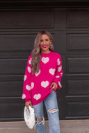 Oh My Heart Cuddly Soft Sweater | S-XL-Sweaters-Krush Kandy, Women's Online Fashion Boutique Located in Phoenix, Arizona (Scottsdale Area)