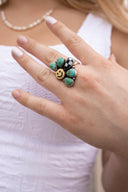Happy Days Smiley Checkered Stone Rings-Cluster Rings-Rae Collective, Women's Online Fashion Boutique Located in Phoenix, Arizona (Scottsdale Area)