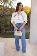 The Willow Rattan Beaded Purse