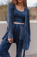 J.HER Mineral Wash Ribbed Brami Tank Cropped Top