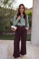 The Skyline High Rise Wide Straight Leg Pants | S-2X