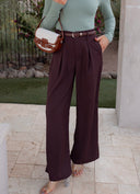The Skyline High Rise Wide Straight Leg Pants | S-2X