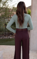 The Skyline High Rise Wide Straight Leg Pants | S-2X