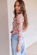 The Secret Garden Floral Mesh Top