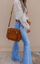 Sunflower Lace Mesh Sleeve Waffle Knit Top | S-XL-Long Sleeve Tops-Rae Collective, Women's Online Fashion Boutique Located in Phoenix, Arizona (Scottsdale Area)