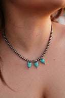 Heart Trio Desert Pearl Necklace-Necklaces-Rae Collective, Women's Online Fashion Boutique Located in Phoenix, Arizona (Scottsdale Area)