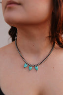 Heart Trio Desert Pearl Necklace-Necklaces-Rae Collective, Women's Online Fashion Boutique Located in Phoenix, Arizona (Scottsdale Area)