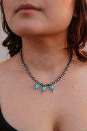 Heart Trio Desert Pearl Necklace-Necklaces-Krush Kandy, Women's Online Fashion Boutique Located in Phoenix, Arizona (Scottsdale Area)