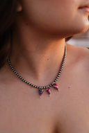Heart Trio Desert Pearl Necklace-Necklaces-Rae Collective, Women's Online Fashion Boutique Located in Phoenix, Arizona (Scottsdale Area)