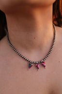 Heart Trio Desert Pearl Necklace-Necklaces-Rae Collective, Women's Online Fashion Boutique Located in Phoenix, Arizona (Scottsdale Area)