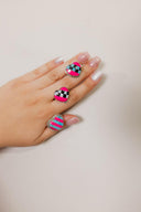 Kandy Stripe & Checkered Rings-Rings-Rae Collective, Women's Online Fashion Boutique Located in Phoenix, Arizona (Scottsdale Area)