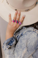Kandy Stripe & Checkered Rings-Rings-Rae Collective, Women's Online Fashion Boutique Located in Phoenix, Arizona (Scottsdale Area)