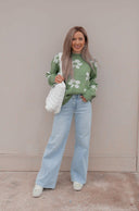 Georgia Daisy Spring Sweater | S-XL-Sweaters-Rae Collective, Women's Online Fashion Boutique Located in Phoenix, Arizona (Scottsdale Area)