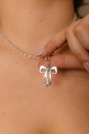 Krush Exclusive Bow Charm-Necklaces-Krush Kandy, Women's Online Fashion Boutique Located in Phoenix, Arizona (Scottsdale Area)