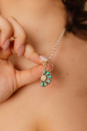 Turquoise Smiley Cluster Charms-Necklaces-Rae Collective, Women's Online Fashion Boutique Located in Phoenix, Arizona (Scottsdale Area)