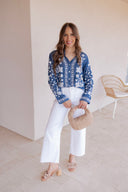 Kancan Brighter Days Wide Leg Crop Denim Jeans