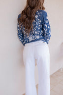 Kancan Brighter Days Wide Leg Crop Denim Jeans