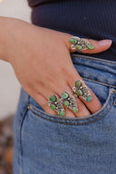 Sonoran Gold Henley Stone Ring-Rings-Rae Collective, Women's Online Fashion Boutique Located in Phoenix, Arizona (Scottsdale Area)