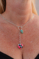 Way To Your Heart Checkered & Stripe Necklaces-Necklaces-Rae Collective, Women's Online Fashion Boutique Located in Phoenix, Arizona (Scottsdale Area)