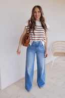 Kancan | The Skyrise High Rise Wide Leg Trouser Jean