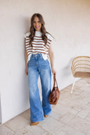 The Modern Muse Stripe Sweater Vest Top