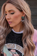 Give Em A Hand Jeweled Post Earrings-Stud Earrings-Rae Collective, Women's Online Fashion Boutique Located in Phoenix, Arizona (Scottsdale Area)
