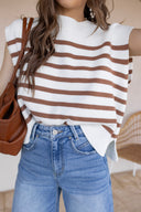 The Modern Muse Stripe Sweater Vest Top