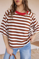 Everyday Stripe Basic Top | S-2X