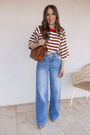 Everyday Stripe Basic Top | S-2X