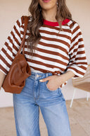 Everyday Stripe Basic Top | S-2X