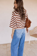 Everyday Stripe Basic Top | S-2X
