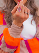 Victoria Sterling Silver Stone Crawler Ring-Crawler Rings-Rae Collective, Women's Online Fashion Boutique Located in Phoenix, Arizona (Scottsdale Area)