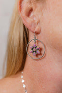 Floating Daisies Rope Stone Earrings-Stud Earrings-Krush Kandy, Women's Online Fashion Boutique Located in Phoenix, Arizona (Scottsdale Area)