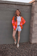 Double the Fun Checkered Print Cardigan-Sweaters-Krush Kandy, Women's Online Fashion Boutique Located in Phoenix, Arizona (Scottsdale Area)