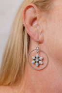 Floating Daisies Rope Stone Earrings-Stud Earrings-Krush Kandy, Women's Online Fashion Boutique Located in Phoenix, Arizona (Scottsdale Area)