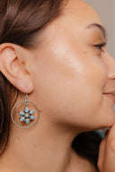 Floating Daisies Rope Stone Earrings-Stud Earrings-Krush Kandy, Women's Online Fashion Boutique Located in Phoenix, Arizona (Scottsdale Area)