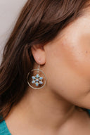 Floating Daisies Rope Stone Earrings-Stud Earrings-Krush Kandy, Women's Online Fashion Boutique Located in Phoenix, Arizona (Scottsdale Area)