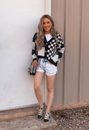 Double the Fun Checkered Print Cardigan-Sweaters-Krush Kandy, Women's Online Fashion Boutique Located in Phoenix, Arizona (Scottsdale Area)