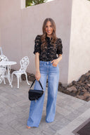 The Signature Twisted Seam Wide Leg Jeans