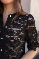 Picture Perfect Lace Button Up Blouse