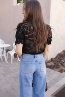Picture Perfect Lace Button Up Blouse