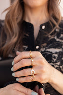 Going Places CZ Open Oval Band Ring
