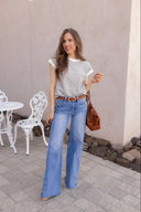 The Signature Twisted Seam Wide Leg Jeans