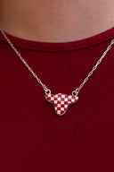 Belle's Bliss Checkered Necklaces-Necklaces-Krush Kandy, Women's Online Fashion Boutique Located in Phoenix, Arizona (Scottsdale Area)