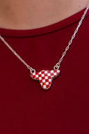 Belle's Bliss Checkered Necklaces-Necklaces-Krush Kandy, Women's Online Fashion Boutique Located in Phoenix, Arizona (Scottsdale Area)