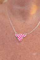 Belle's Bliss Checkered Necklaces-Necklaces-Krush Kandy, Women's Online Fashion Boutique Located in Phoenix, Arizona (Scottsdale Area)