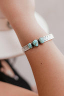 Mine 8 Stamped Cuff-Bracelets-Rae Collective, Women's Online Fashion Boutique Located in Phoenix, Arizona (Scottsdale Area)