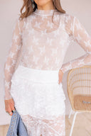 Chic Lace Mesh Top