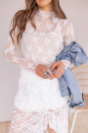 Chic Lace Mesh Top